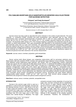 polyaniline-invertase-gold nanoparticles modified gold electrode for