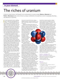 The riches of uranium