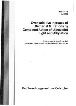 Over-additive lncrease of Bacterial Mutations by Combined Action of