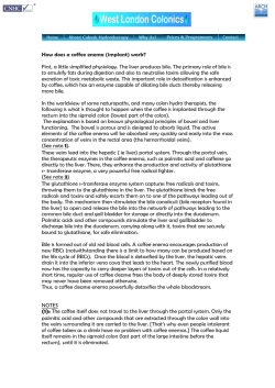 How does a coffee enema (implant) work?