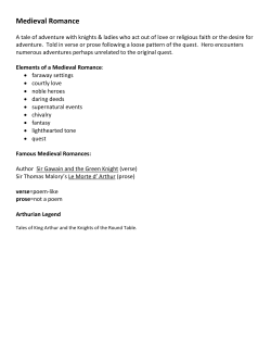 Medieval Romance