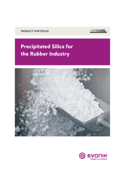 Precipitated Silica for the Rubber Industry - ULTRASIL