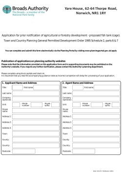 Application Form - Broads Authority