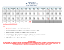 Mall Shuttle Service