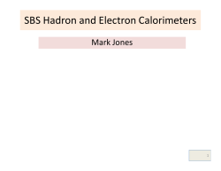 SBS Hadron and Electron Calorimeters - Jlab Hall-A