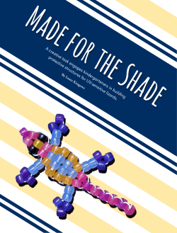 A creative task engages kindergarteners in building protective