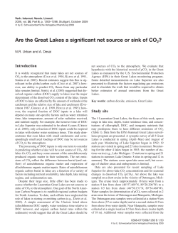Are the Great Lakes a significant net source or sink of CO2?