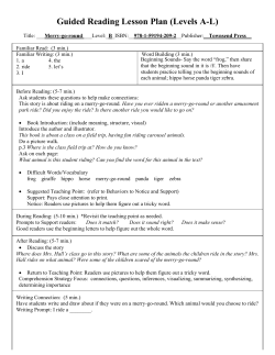 Guided Reading Lesson Plan (Levels AL)
