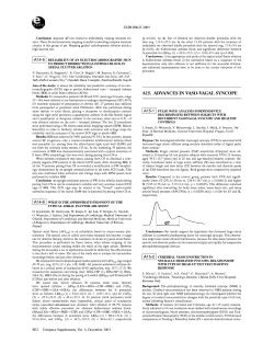 A15 ADVANCES IN VASO
