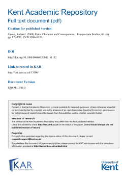 Kent Academic Repository