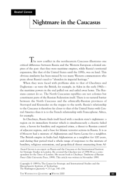 Nightmare in the Caucasus - WINTER 2000