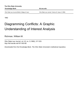 Diagramming Conflicts: A Graphic Understanding