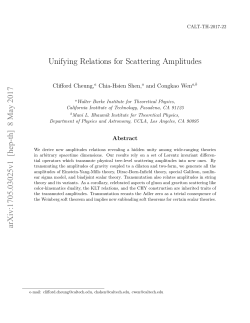 Unifying Relations for Scattering Amplitudes