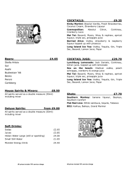 8.50 Deluxe Spirits