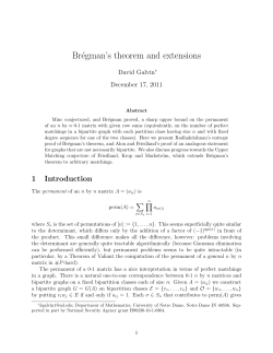 Br&eacute;gman`s theorem and extensions