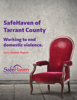Annual Report - SafeHaven of Tarrant County