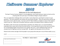 2016 - Sport Tasman