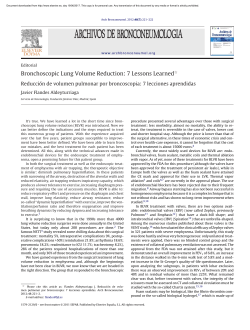 Bronchoscopic Lung Volume Reduction: 7 Lessons Learned