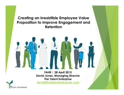 Creating an Irresistible Employee Value Proposition to Improve