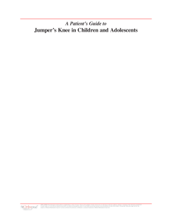 Jumper`s Knee in Children and Adolescents