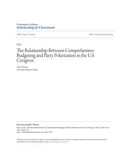 The Relationship Between Comprehensive Budgeting and Party