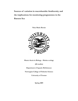 Sources of variation in macrobenthic biodiversity and the