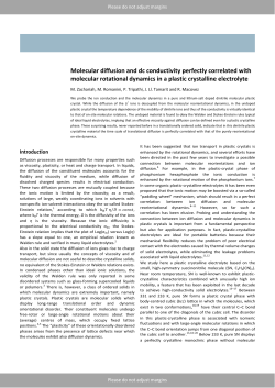 Molecular diffusion and dc conductivity perfectly