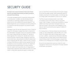 security guide - Norwegian Cruise Line