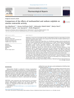 Comparison of the effects of methanethiol and sodium sulphide on