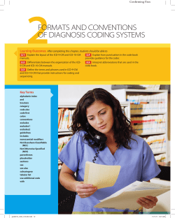 Formats and Conventions of Diagnosis Coding Systems