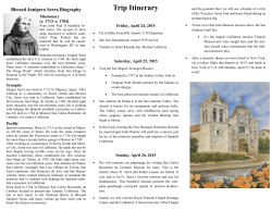 Trip Itinerary - The Church of St Paul the Apostle
