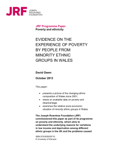 Evidence on the experience of poverty by people from minority