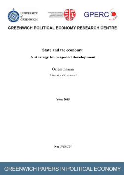 State and the economy: A strategy for wage