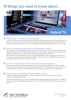 Hybrid TV 10 things you need to know about