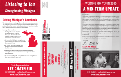 Mid-Term Legislative Update - Michigan House Republicans