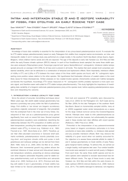 Intra- and intertaxon stable O and C isotope variability of