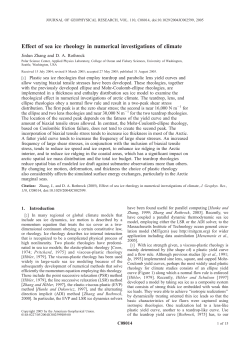 Effect of sea ice rheology in numerical investigations of climate