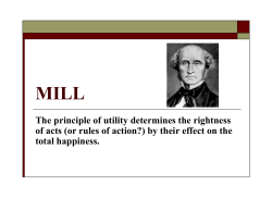 Mill`s principle of utility