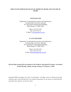 IMPACTS OF EXHCHANGE RATE ON TERMS OF