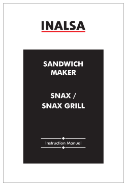 SANDWICH MAKER SNAX / SNAX GRILL