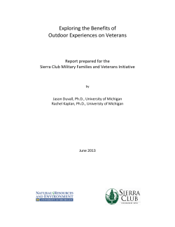 Exploring the Benefits of Outdoor Experiences on