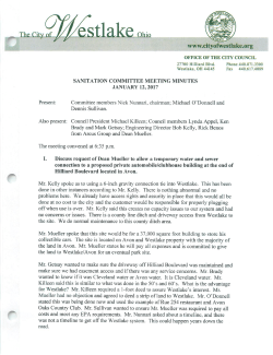 Minutes - City of Westlake