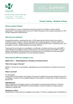 Product Testing - British Woodworking Federation