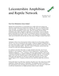 Leicestershire Amphibian and Reptile Network