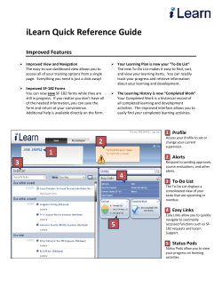 iLearn Quick Reference Guide