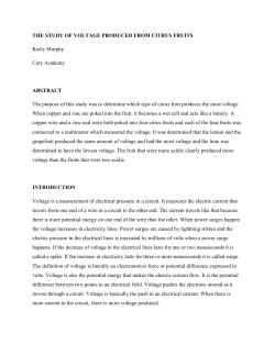 the study of voltage produced from citrus - cascience6isp