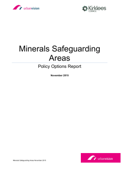 Minerals Safeguarding Areas