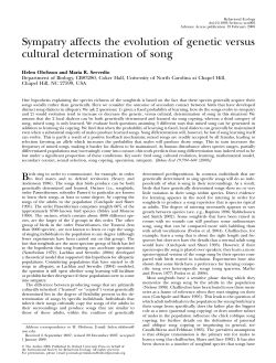 Sympatry affects the evolution of genetic versus