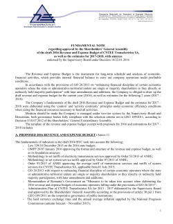 FUNDAMENTAL NOTE regarding approval by the