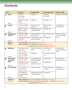 Active Skills for Reading 3 Scope and Sequence